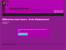 Tablet Screenshot of amoreclub.ch